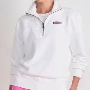 Vineyard Vines White Shep Half-Zip Pullover NWOT